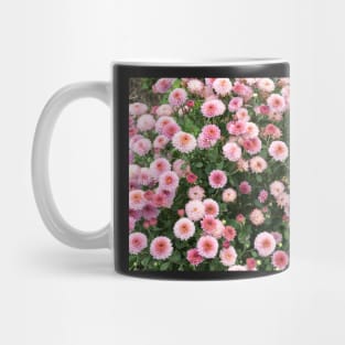 Beautiful pink flower field Mug